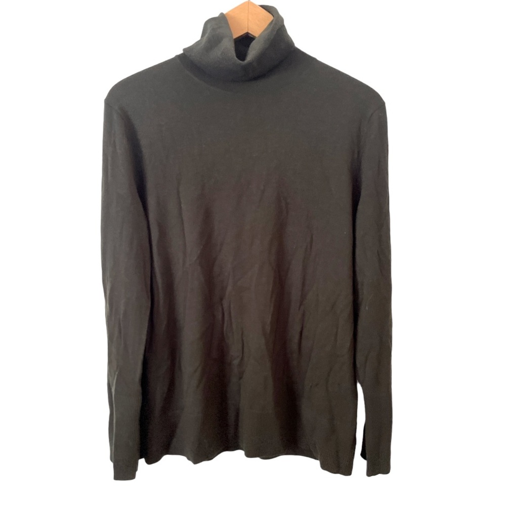 COS Deep Green 100% Wool Turtleneck Sweater M